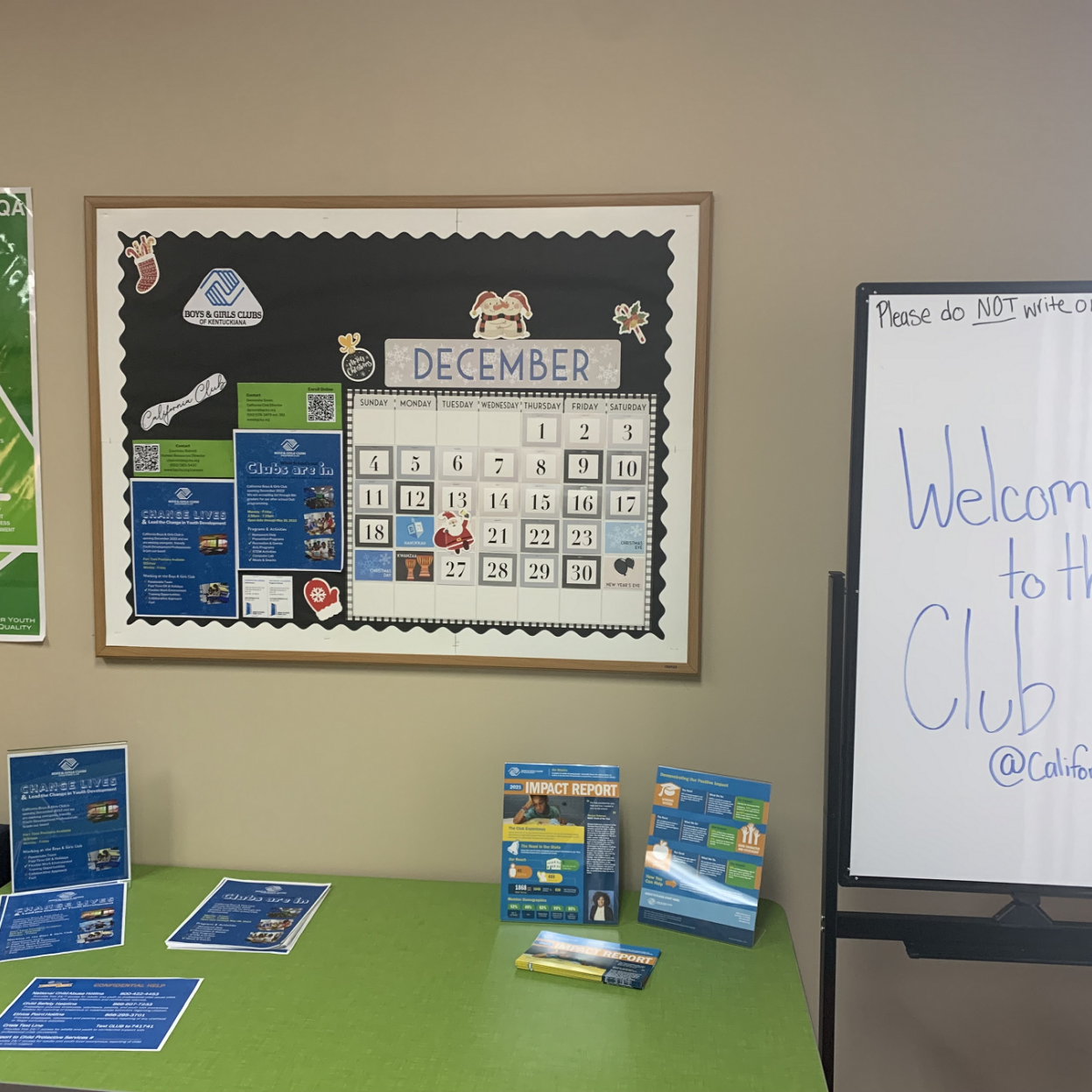 Activity center at Boys & Girls Club at St. Stephen Church